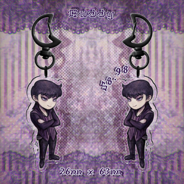 buddy keychain (26mm x 63mm)