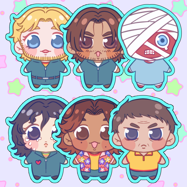 Mouthwashing Die Cut Stickers Set