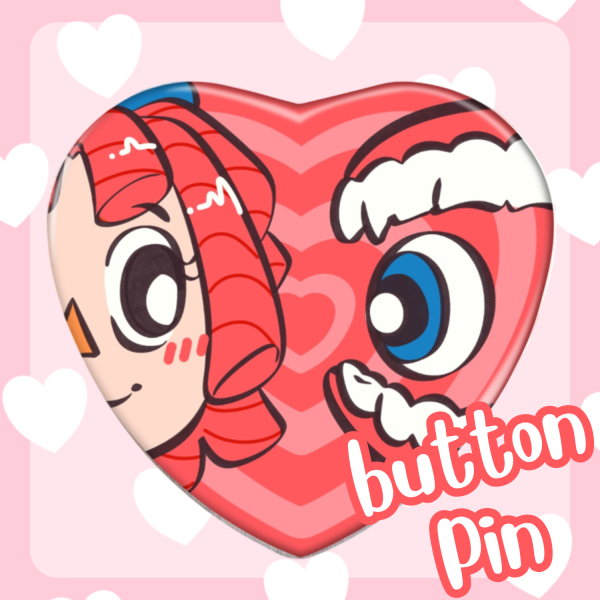 Ragatha/Caine Heart Shape Badges
