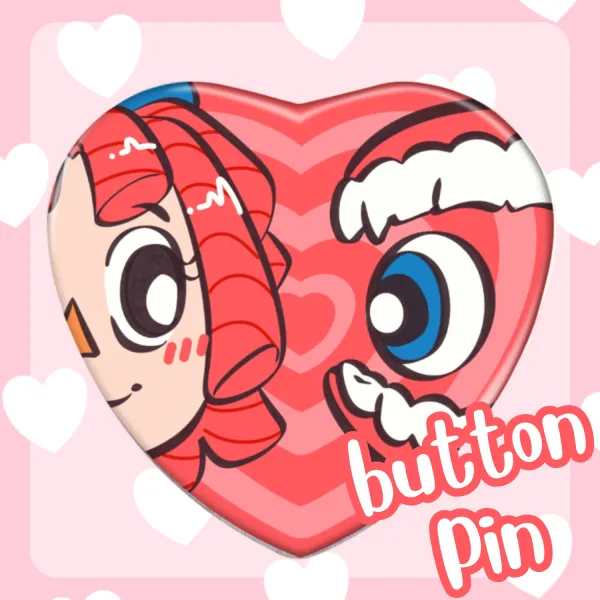 Ragatha/Caine Heart Shape Badges