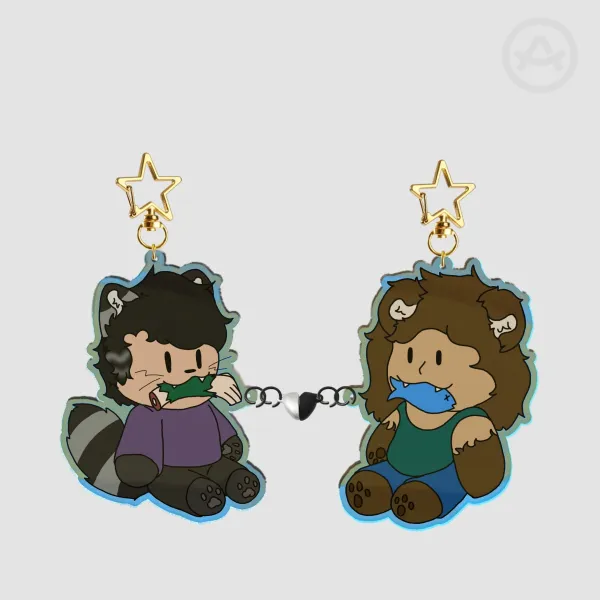 Willow and Omari Matching Keychains