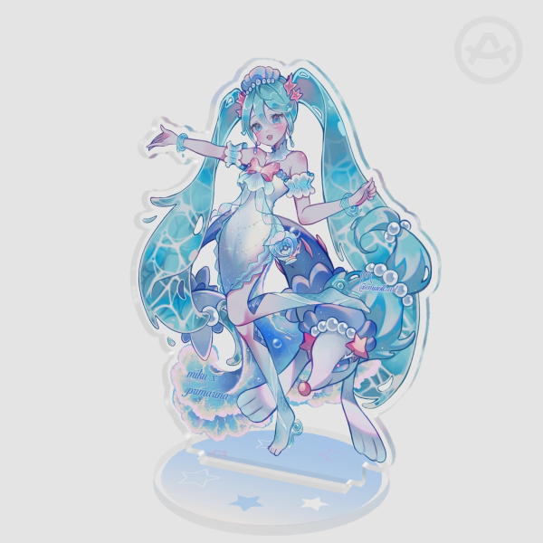 Hatsune Miku x Primarina Acrylic Standees