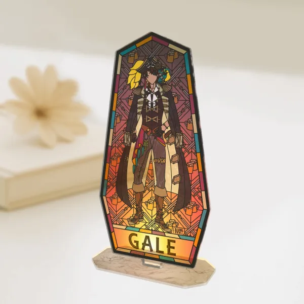 Gale Galleon TRANSPARENT Stained Glass Acrylic Stand