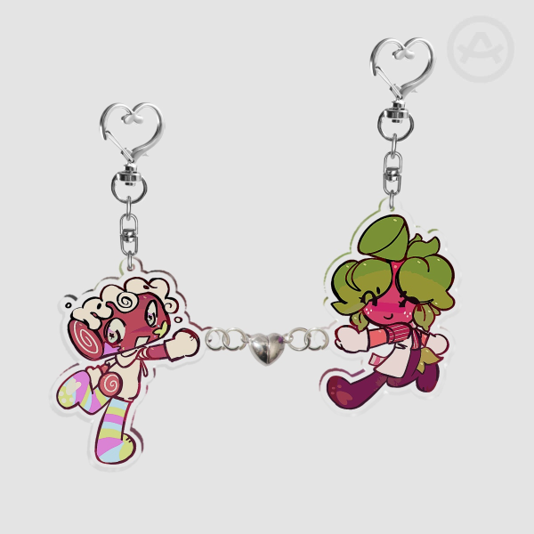 Fruitcake Cakefruit Cosmo Sprout Acrylic Magnet Keychains