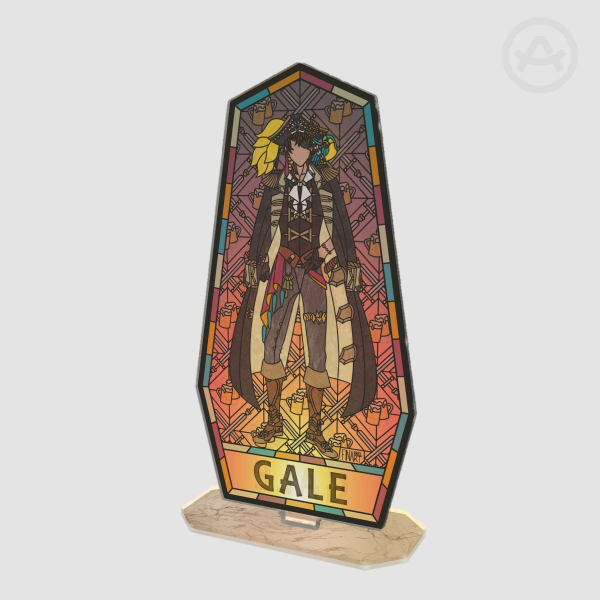 Gale Galleon OPAQUE Stained Glass Acrylic Stand