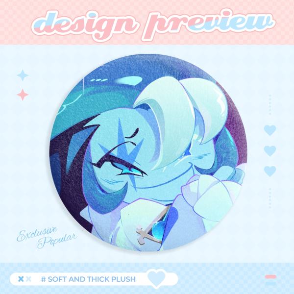 Shadow Milk Plush Badge