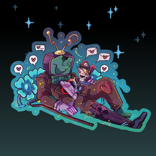 Undertale AU Spamtenna Sticker