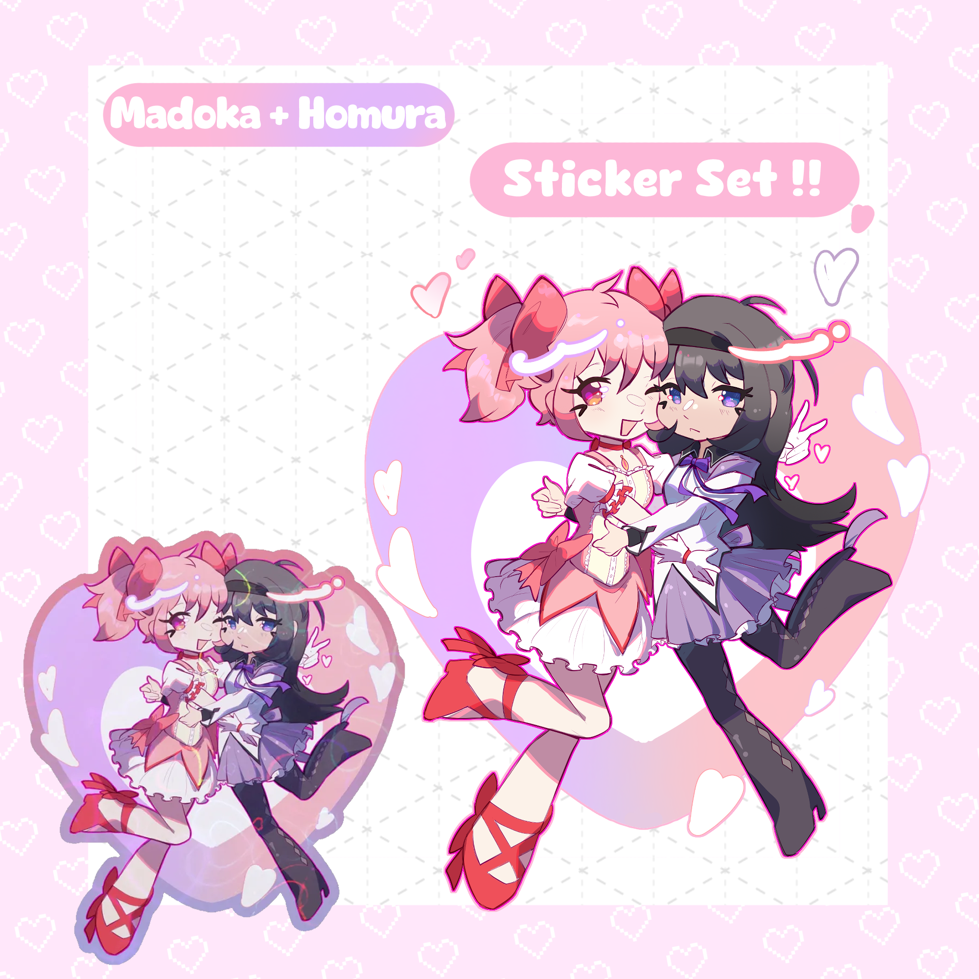 Madoka and Homura sticker