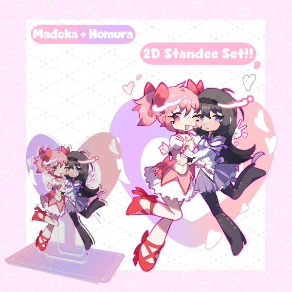 Madoka and Homura two dimentional acrylic