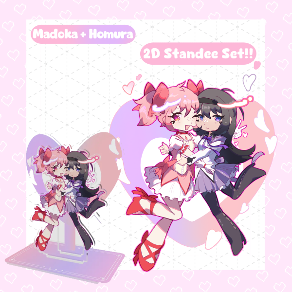 Madoka and Homura two dimentional acrylic