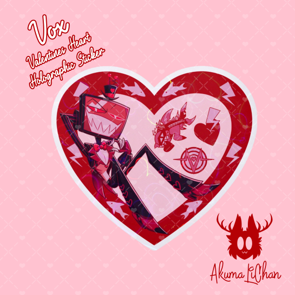 Vox Valentines Heart Holo Sticker