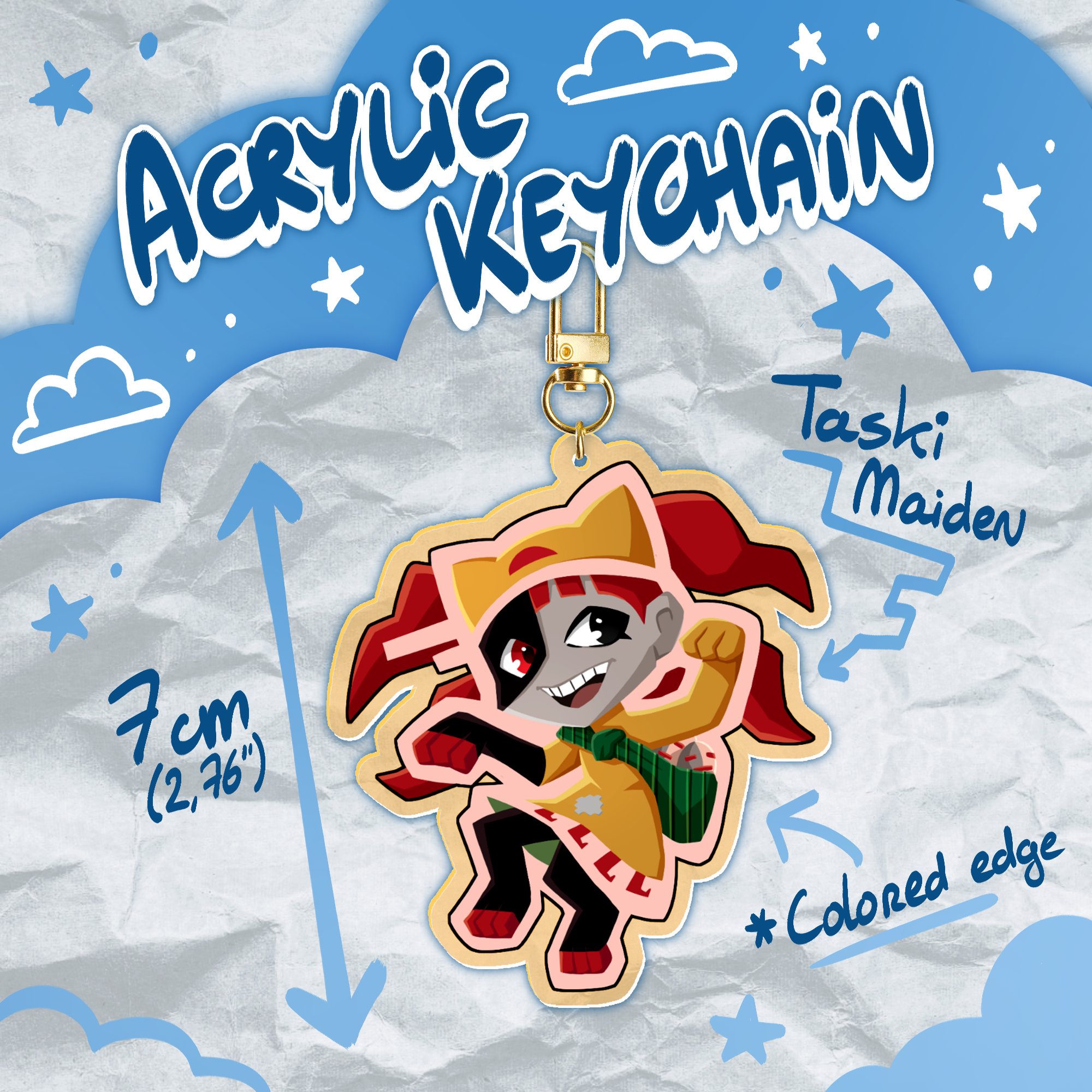 Taski Maiden - ENA Dream BBQ Acrylic Keychain