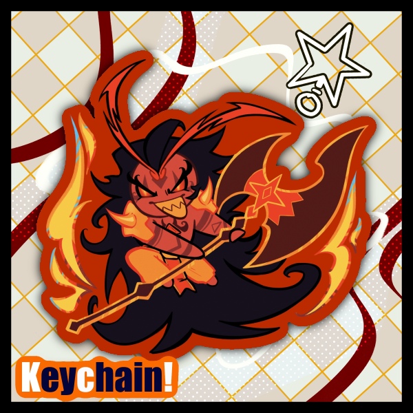 Burning Spice Cookie Keychain