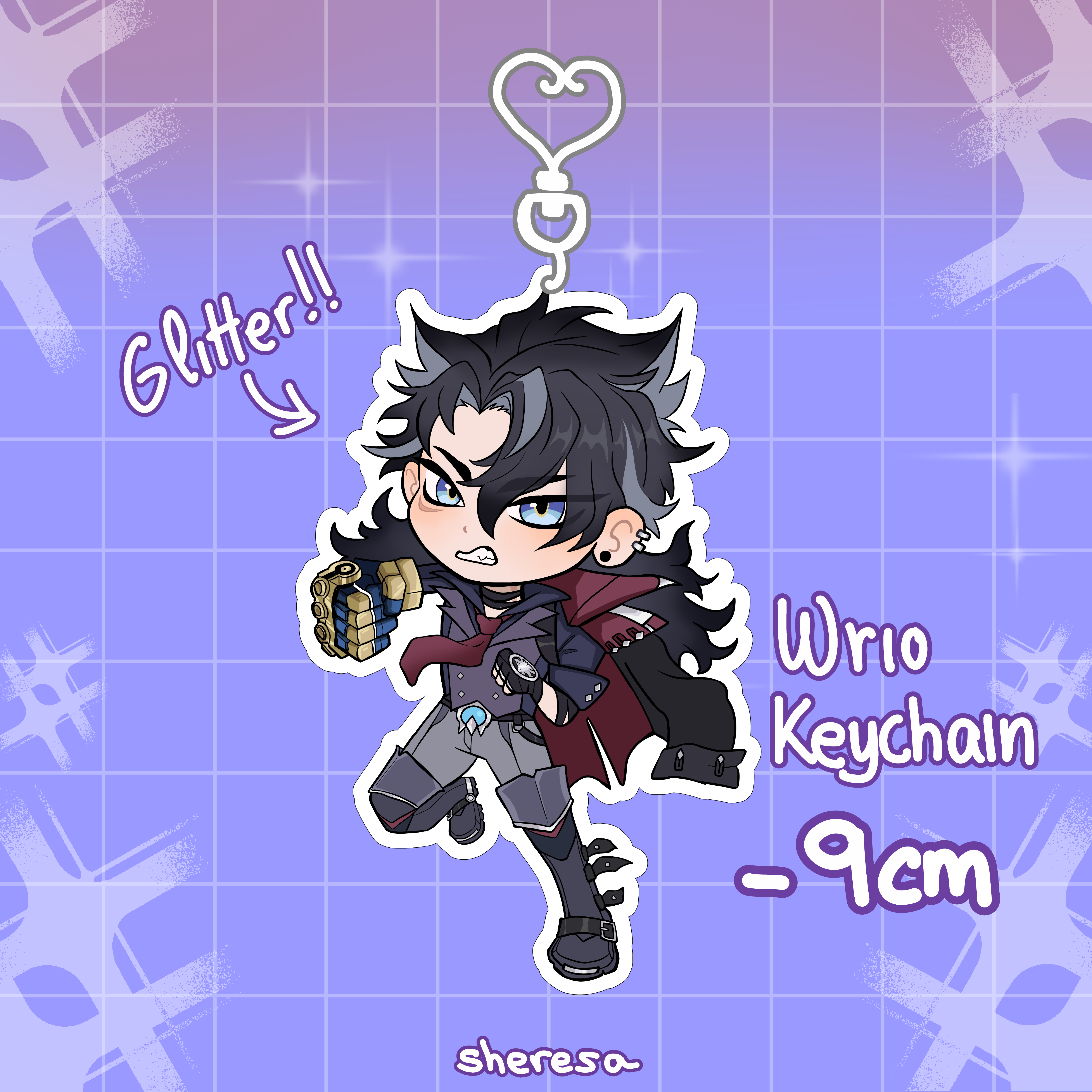 Wriothesley - Glitter Acrylic Keychains