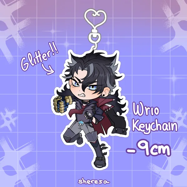 Wriothesley - Glitter Acrylic Keychains
