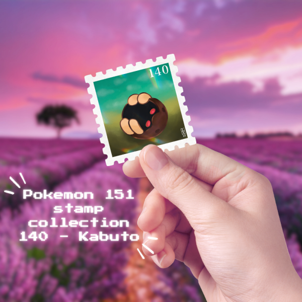 [140] Kabuto - Pokemon Stamp Collection Sticker