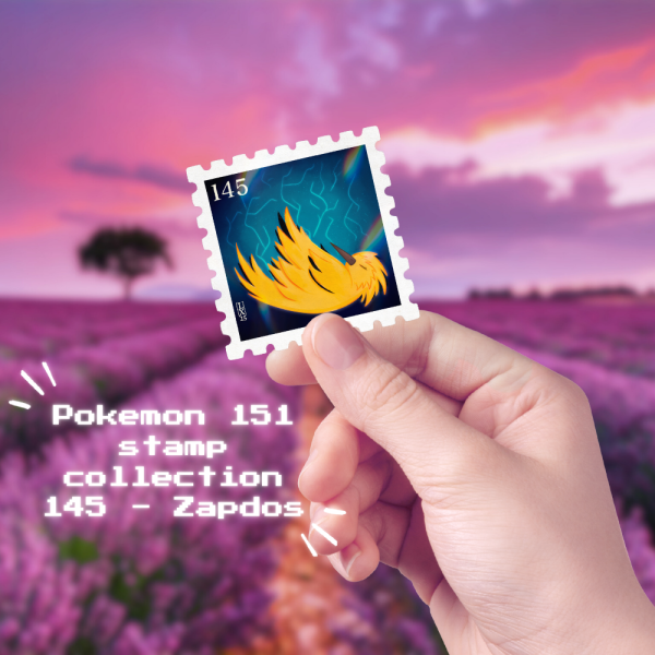 [145] Zapdos - Pokemon Stamp Collection Sticker