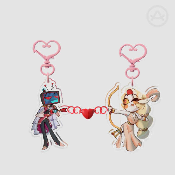 Staticbelle (CharlieXVox) Cupid's Bow Acrylic Keychain