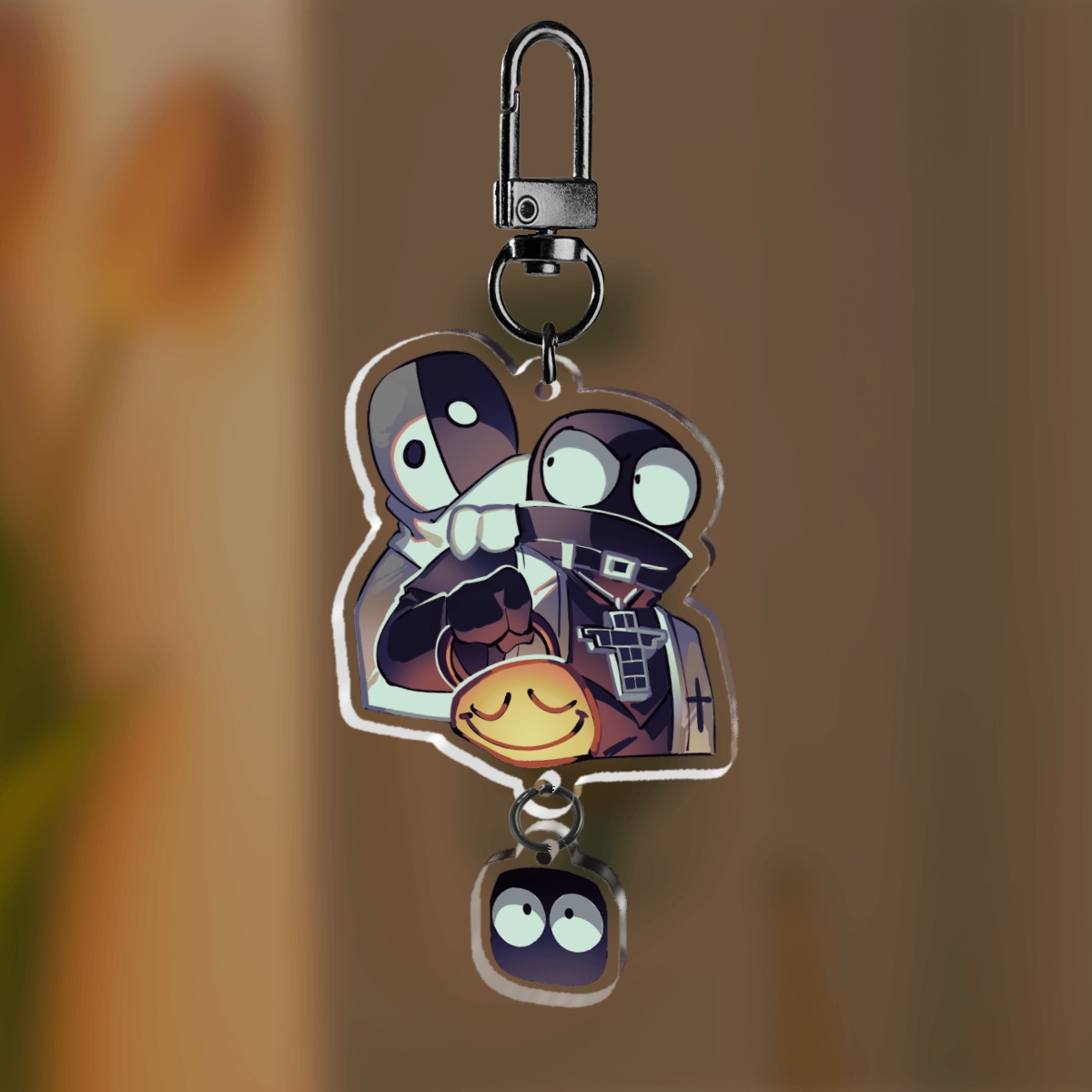 [Grace] John Grace & Doppel Linked Keychain | Roblox Grace