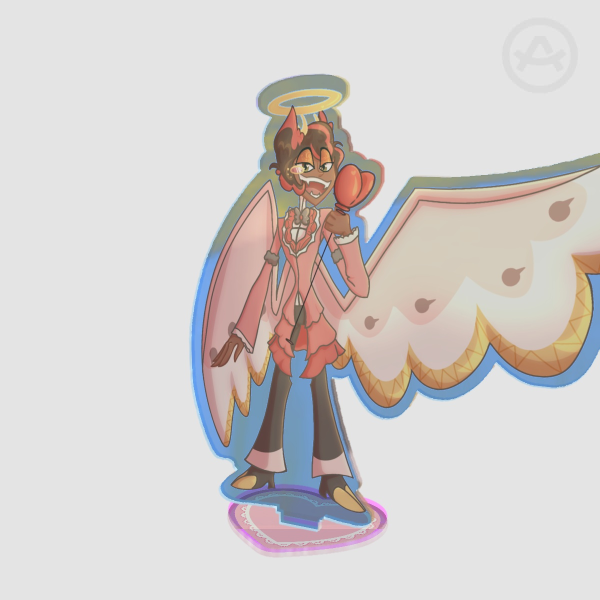 Hazbin Hotel - Redeemed Alastor Rainbow Acrylic Standee