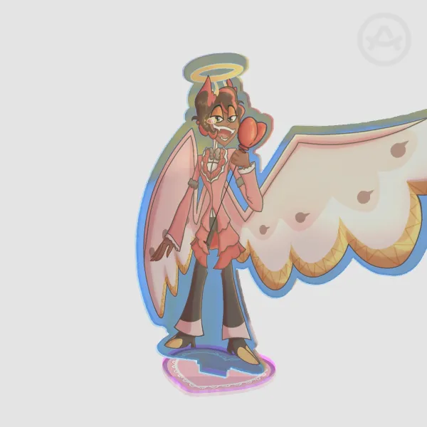 Hazbin Hotel - Redeemed Alastor Rainbow Acrylic Standee