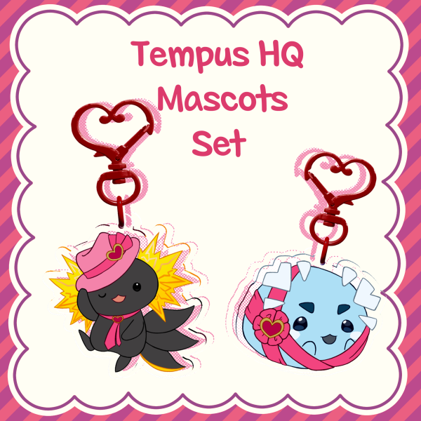 Tempus HQ Mascot Valentine's Day keychains