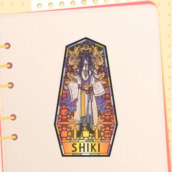 Shiki Katagami TRANSPARENT Stained Glass Sticker