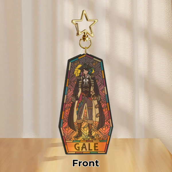Gale Galleon TRANSPARENT Stained Glass Acrylic Keychain