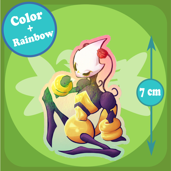 Shakra Coqueta - Pegatina / Sticker (Rainbow Holo)