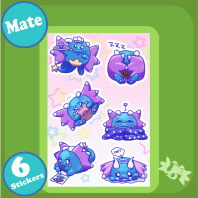 Aqua Sticker Pack