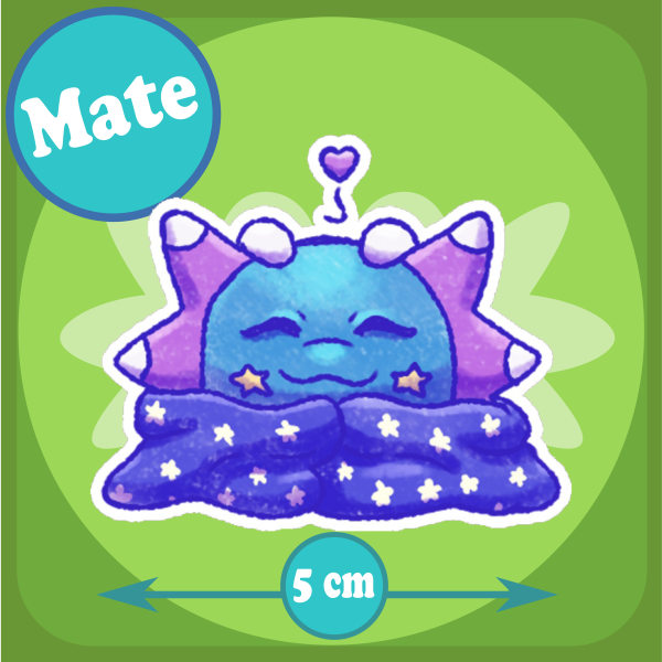 Aqua Acurrucada - Pegatina / Sticker