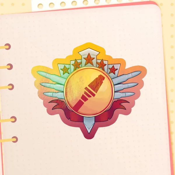 Tf2 Soldier Badge Sticker