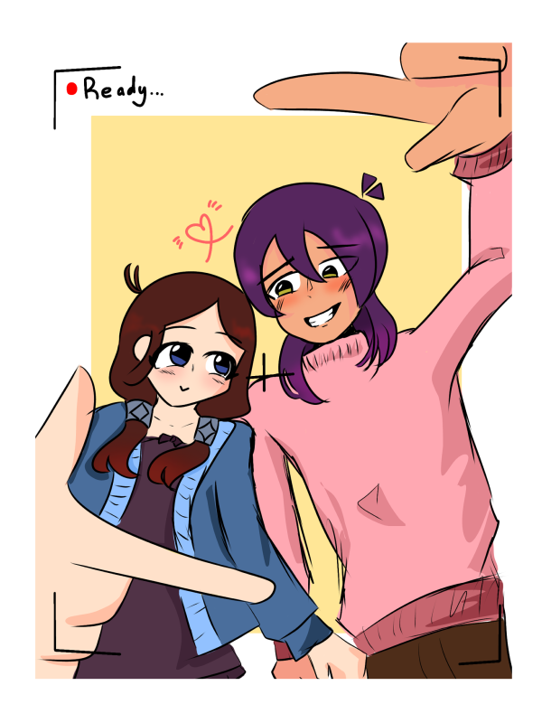 Maucy (Maki Kraft x Trucy Wright) Photocard and Shikishi Ace Attorney (Gyakuten Saiban) OC x Canon