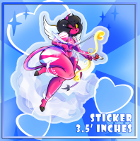 "Cupid" Vinyl Sticker