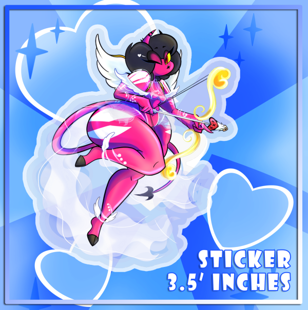 "Cupid" Vinyl Sticker