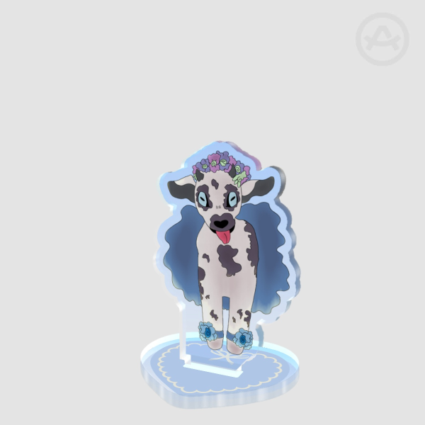 (OC) Lulu the Flower Goat Colored Edge Acrylic Standees