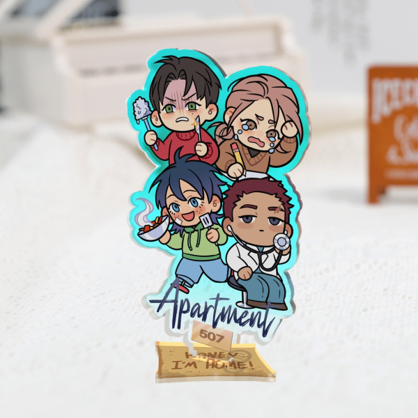 Acrylic Standee - Elias, Noah, Daisuke, Sami - Apartment 507 Webtoon - Original Characters