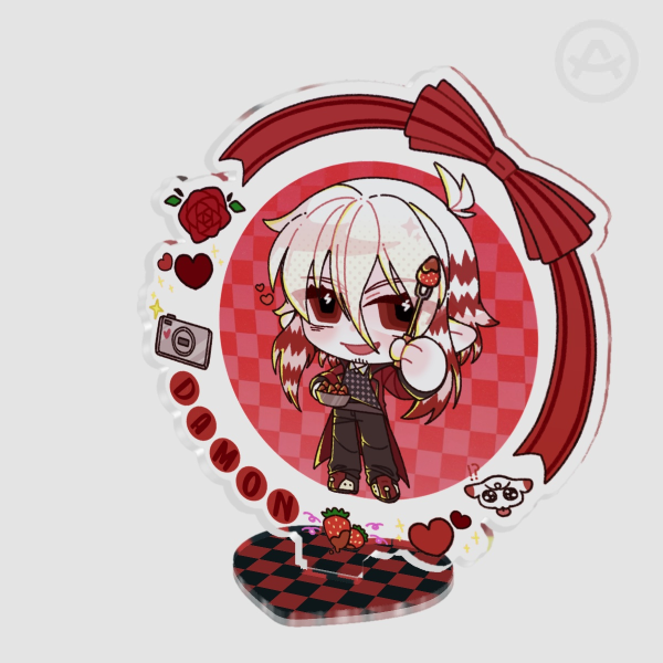 Damon Valentine Baking Clear Acrylic Standees