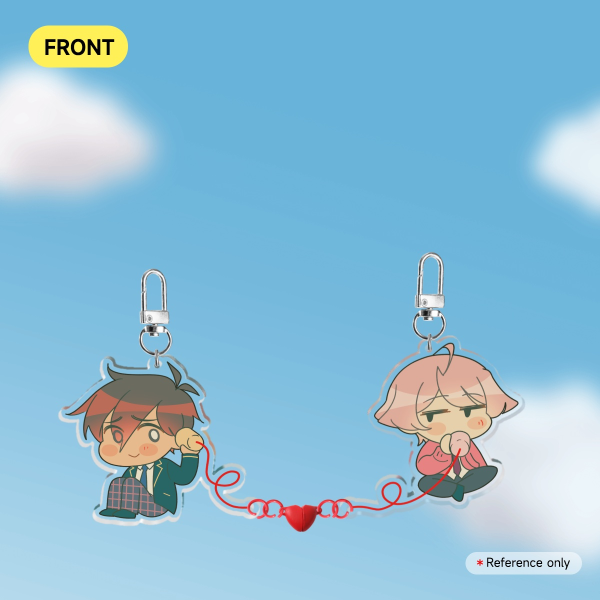 (OWH) Lovey-dovey Aki and Harumi magnet keychains