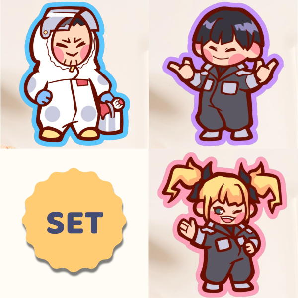 Matte Sticker Set - Kaijuu No 8 Anime