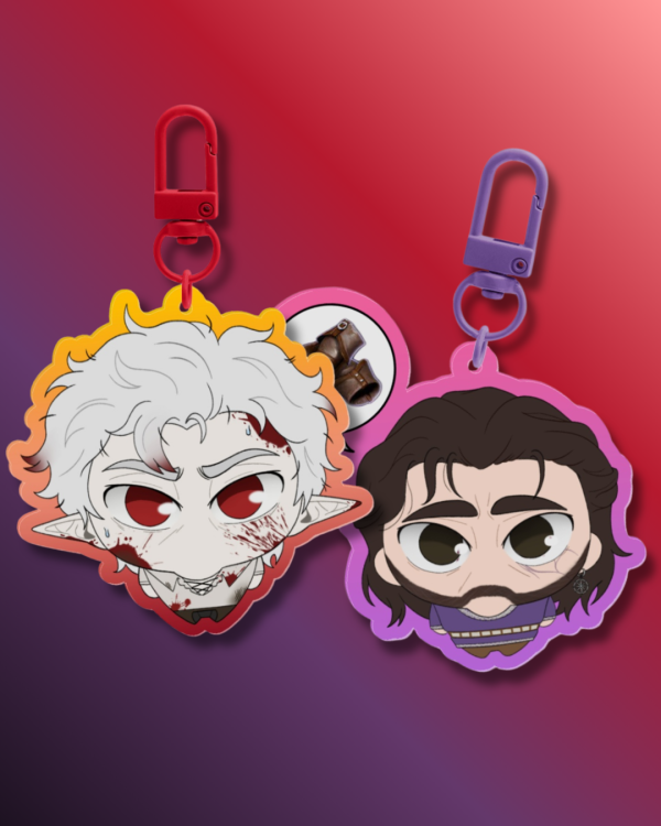 Baldur's Gate 3 | Astarion & Gale Goober Keychain Set