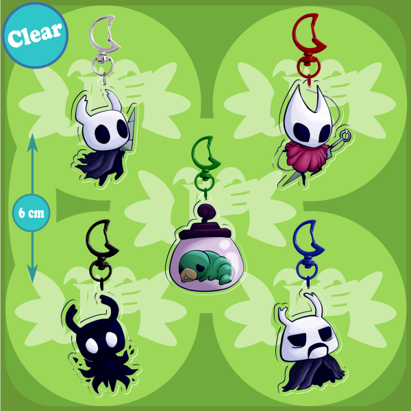 Set Hollow Knight Chibi (Keychains / Llaveros)