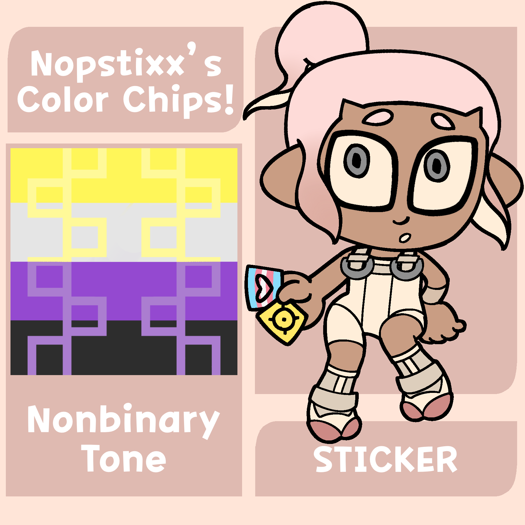 Color Chip Sticker (Nonbinary)