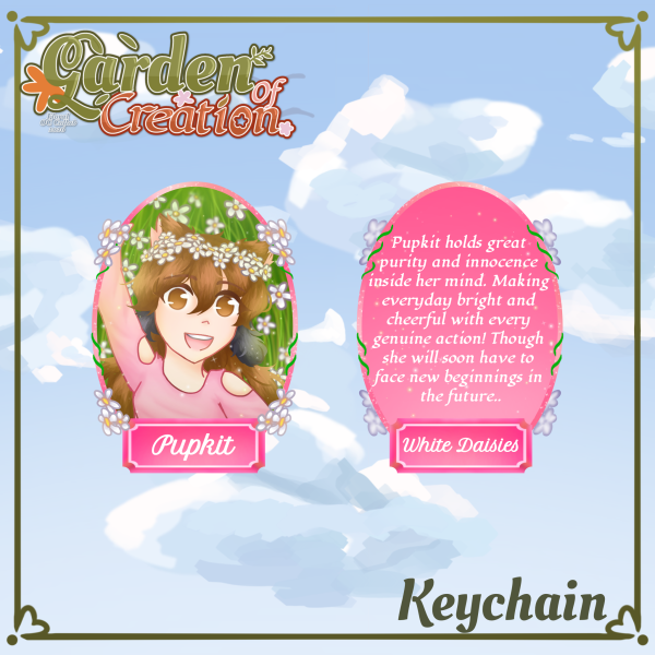Pupkit - Garden of Creations Collab - Keychain