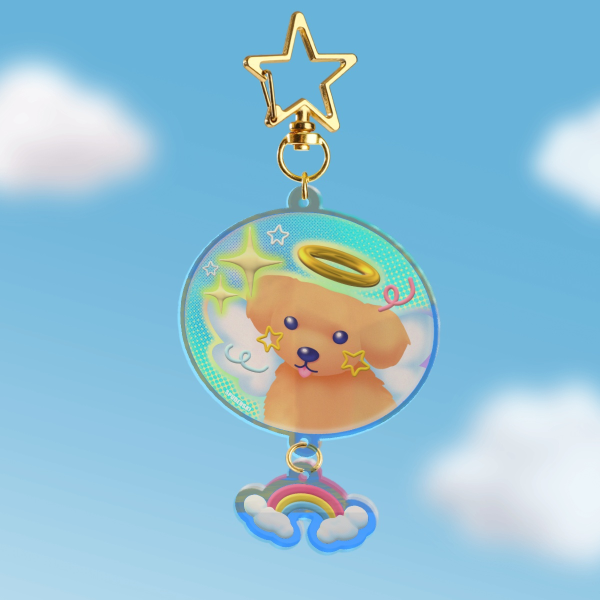 Angelic Pup - Connection Acrylic Keychains