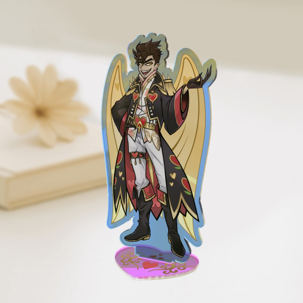 Hazbin Hotel Valentine's Day Adam 18cm Rainbow Acrylic Standees