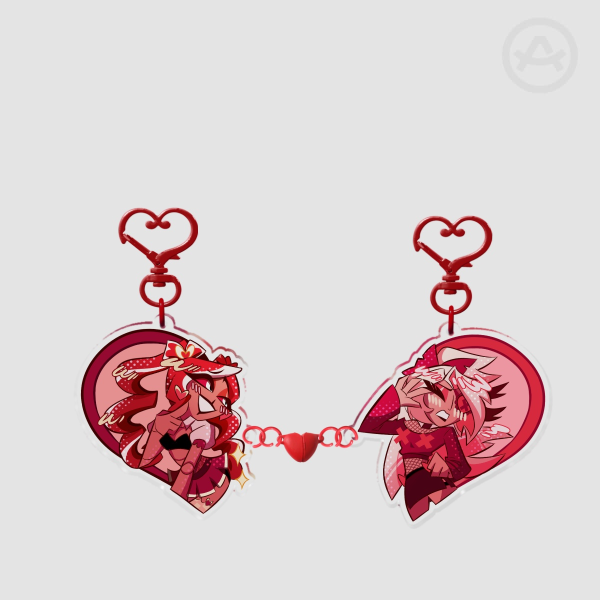 Magnetic Keychain Valentine's Day Velvette x Vaggie/Vaggi