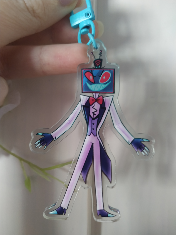 Hazbin Hotel: Vox Colored Edge Acrylic Keychain