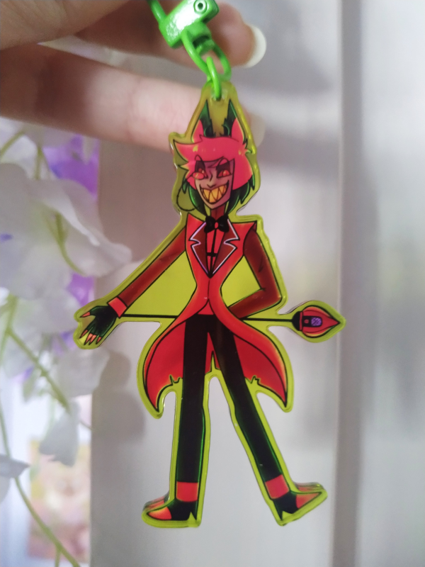 Hazbin Hotel: Alastor Colored Edge Acrylic Keychain