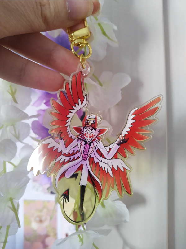 Hazbin Hotel: Lucifer Colored Edge Acrylic Keychain
